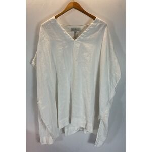 Crown Linen Designs One Size Tunic Top Boxy Lagenlook artzy‎ oversize